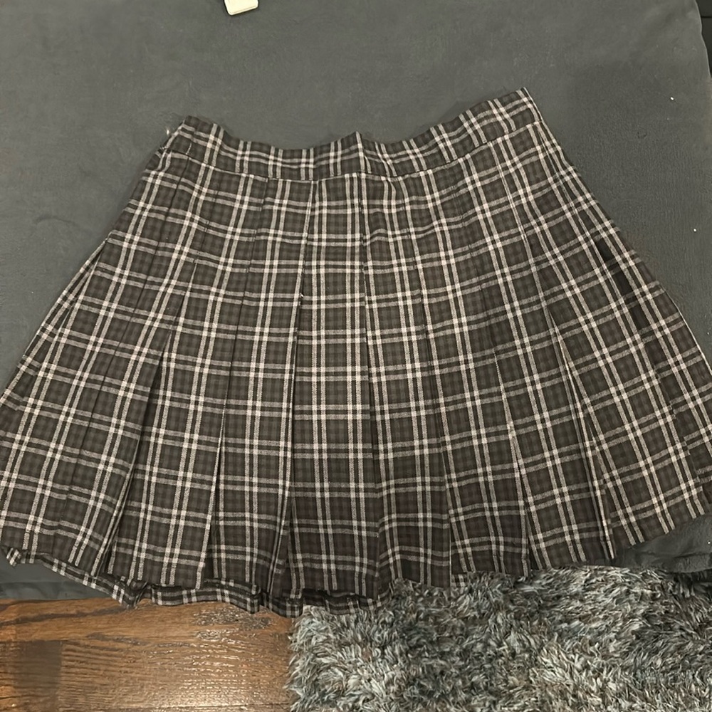 Plaid grey Aerie skirt